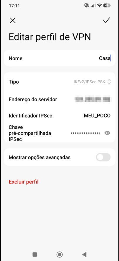 VPN Android + Mikrotik